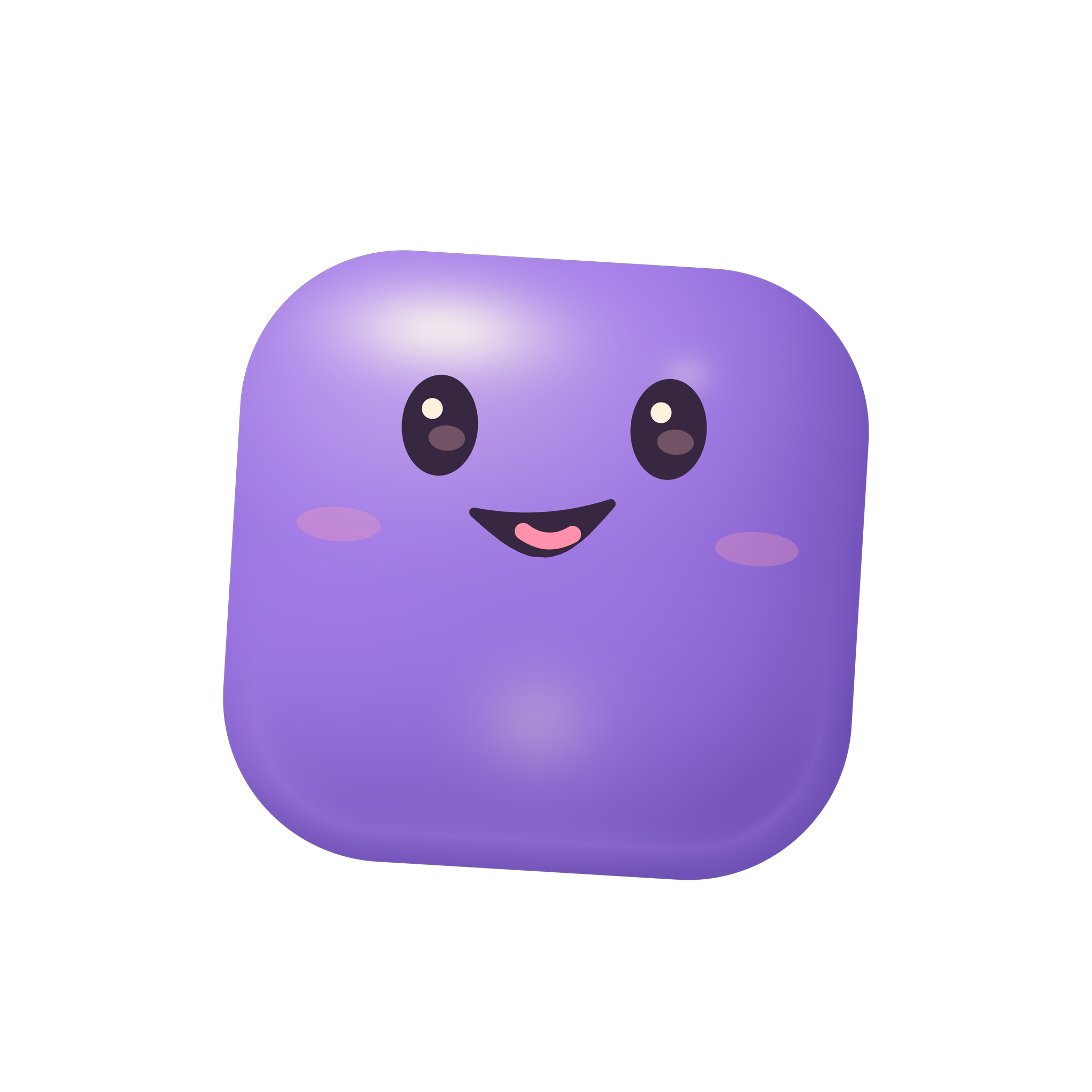 Gummy lavanda sonriente